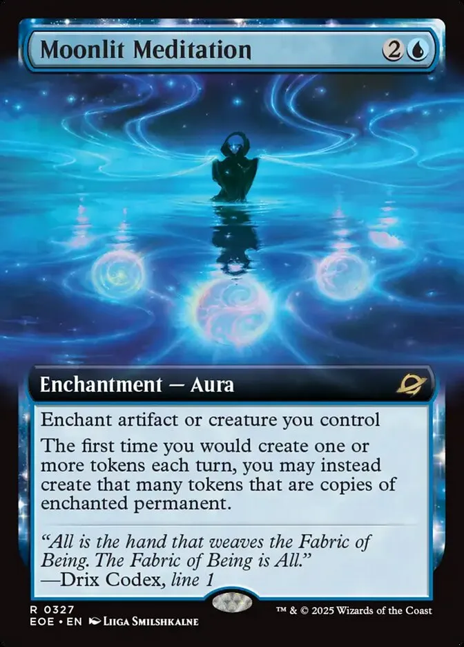 2025 Edge of Eternities Moonlit Meditation #327 rare card image