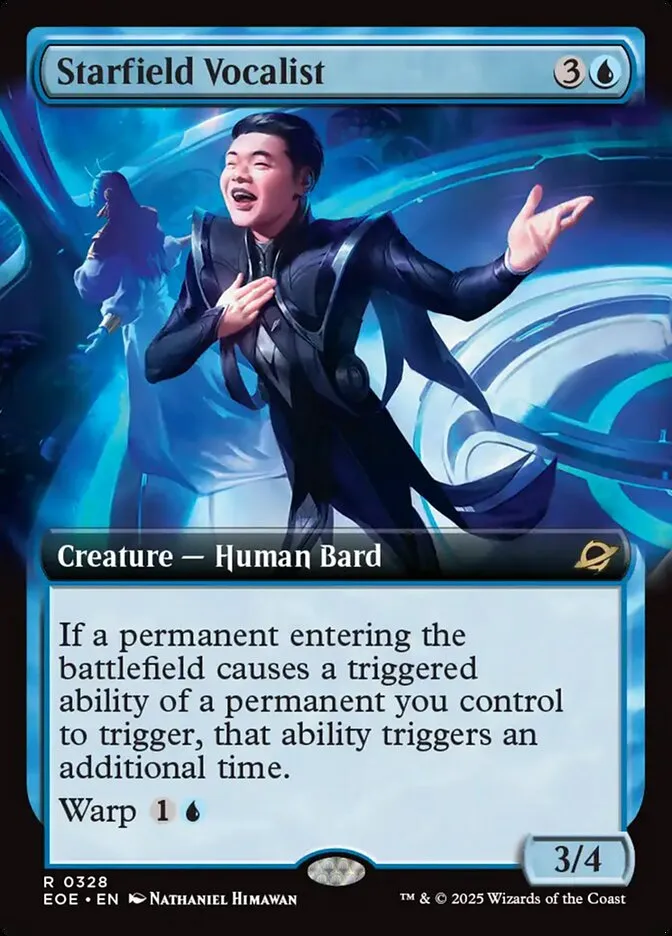 2025 Edge of Eternities Starfield Vocalist #328 rare card image