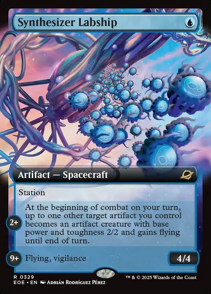 2025 Edge of Eternities Synthesizer Labship #329 rare card image