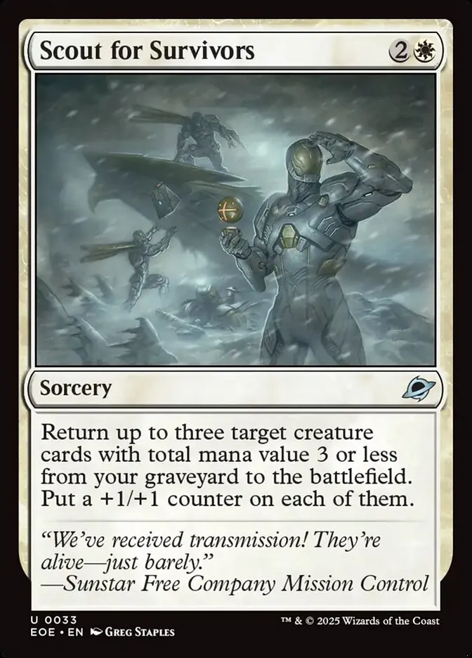 2025 Edge of Eternities Scout for Survivors #33 uncommon card image