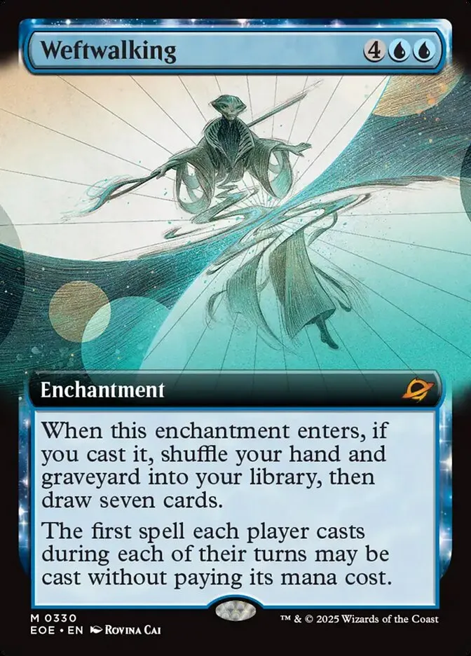 2025 Edge of Eternities Weftwalking #330 mythic card image