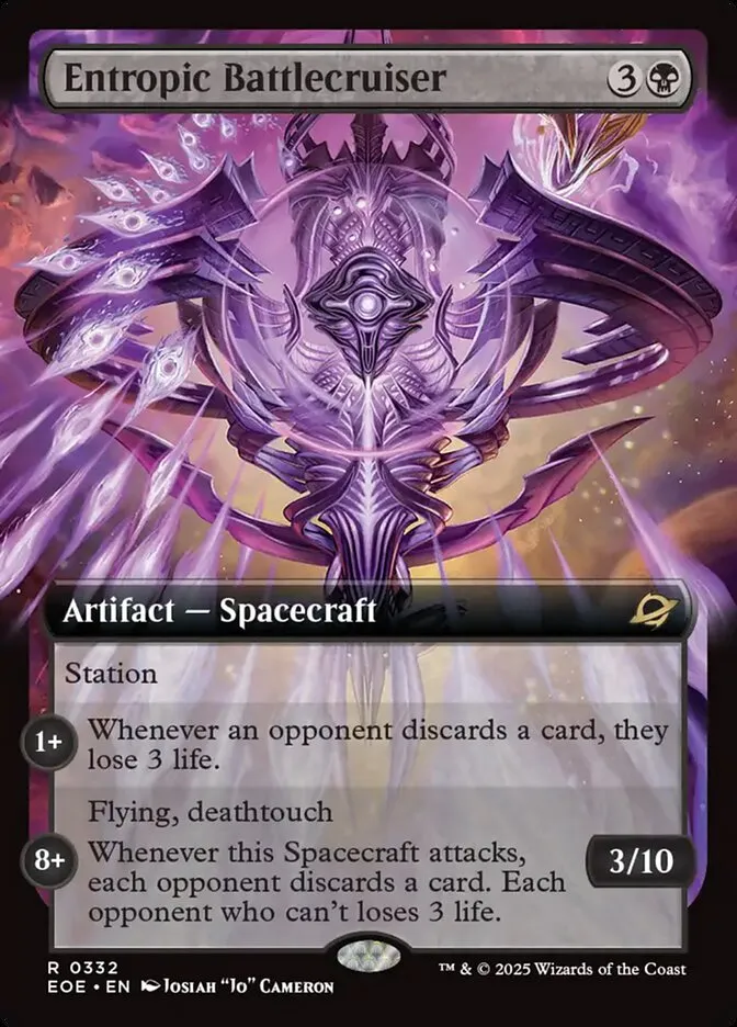 2025 Edge of Eternities Entropic Battlecruiser #332 rare card image