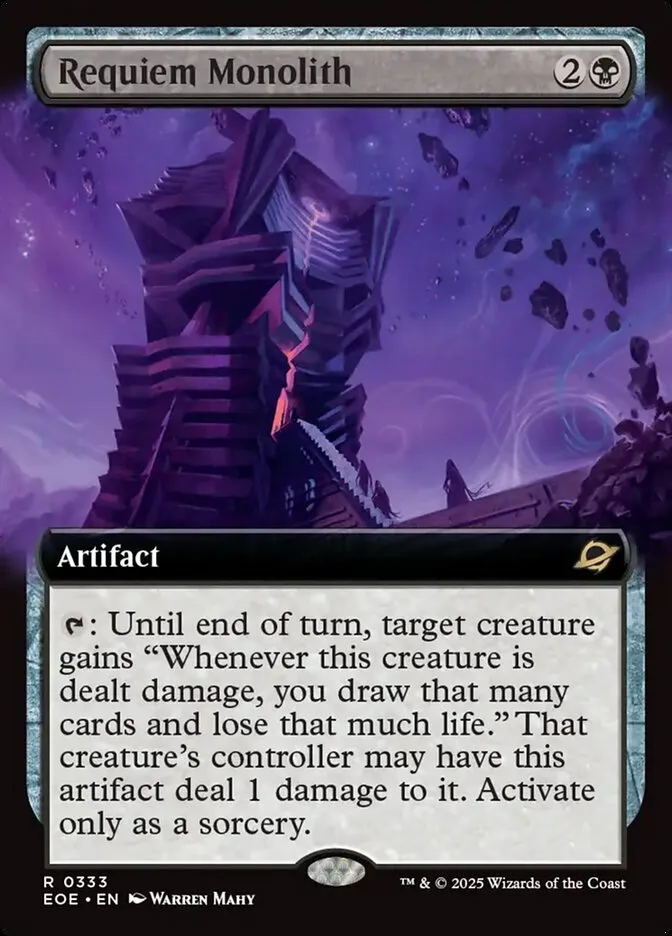 2025 Edge of Eternities Requiem Monolith #333 rare card image