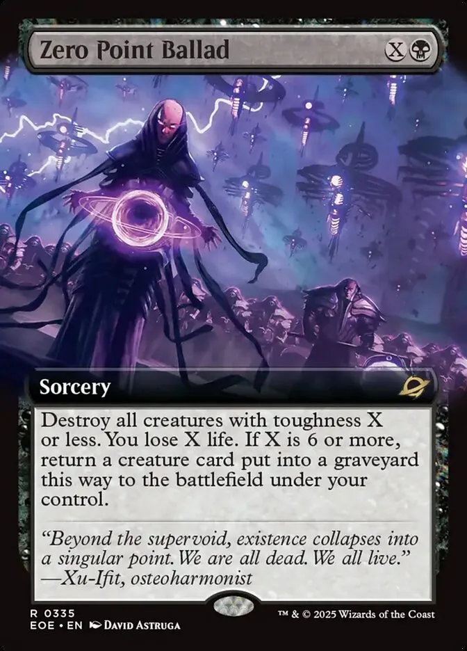 2025 Edge of Eternities Zero Point Ballad #335 rare card image
