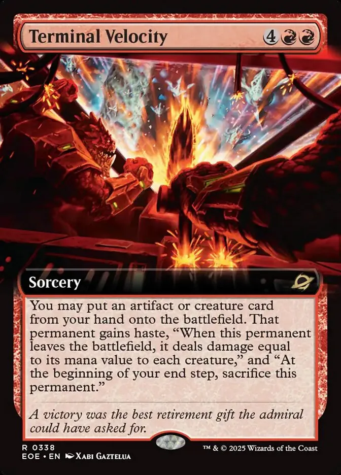 2025 Edge of Eternities Terminal Velocity #338 rare card image