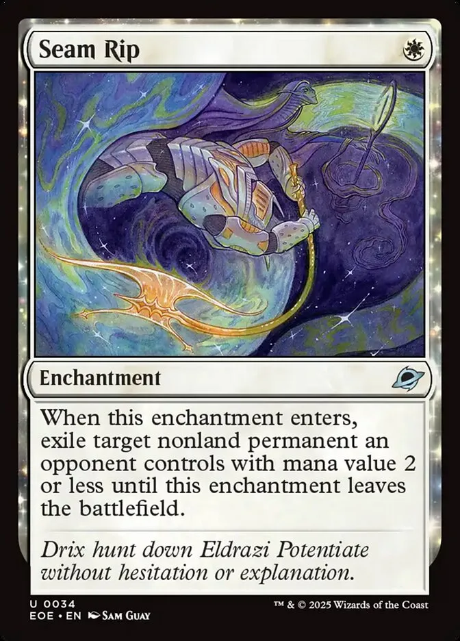 2025 Edge of Eternities Seam Rip #34 uncommon card image