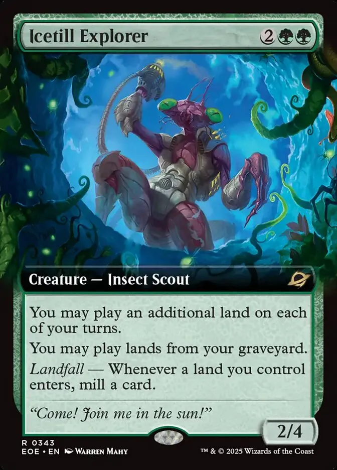 2025 Edge of Eternities Icetill Explorer #343 rare card image