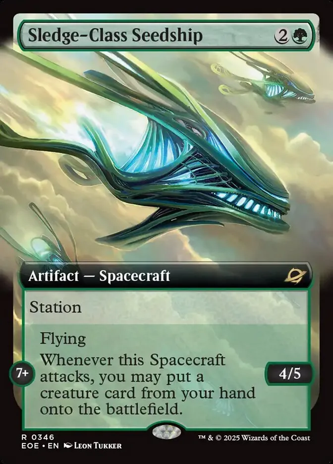 2025 Edge of Eternities Sledge-Class Seedship #346 rare card image