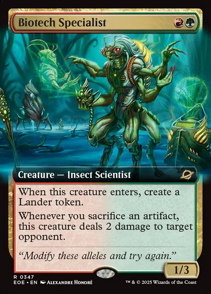 2025 Edge of Eternities Biotech Specialist #347 rare card image