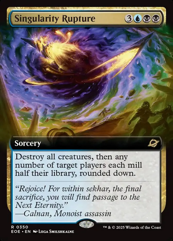 2025 Edge of Eternities Singularity Rupture #350 rare card image