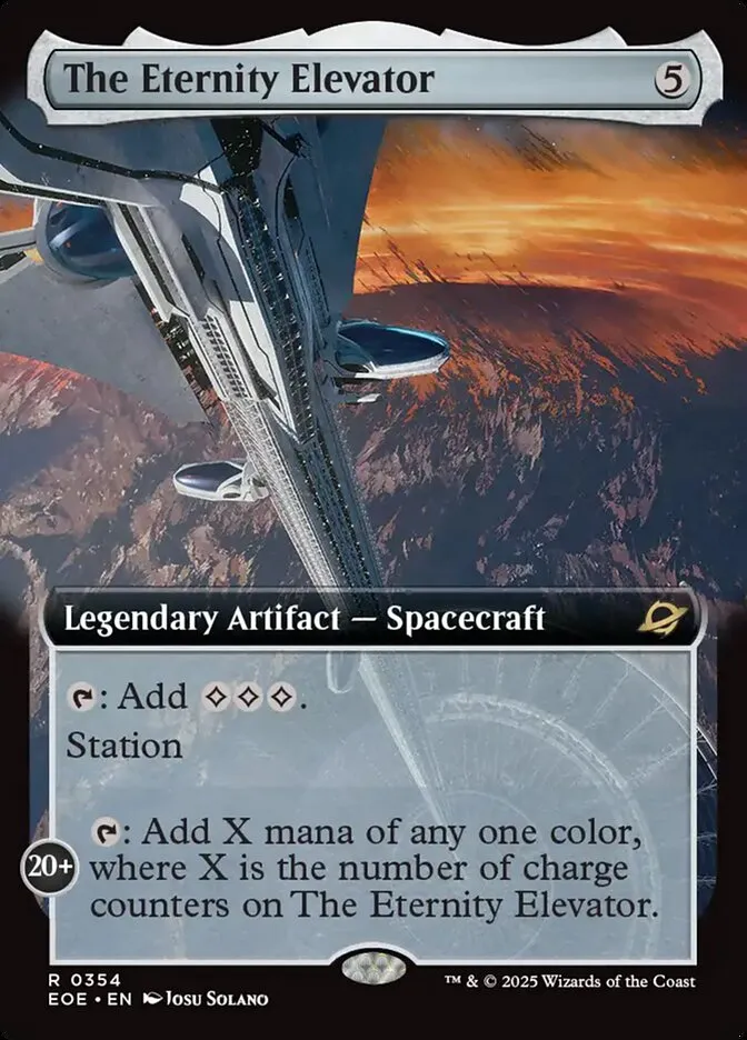 2025 Edge of Eternities The Eternity Elevator #354 rare card image
