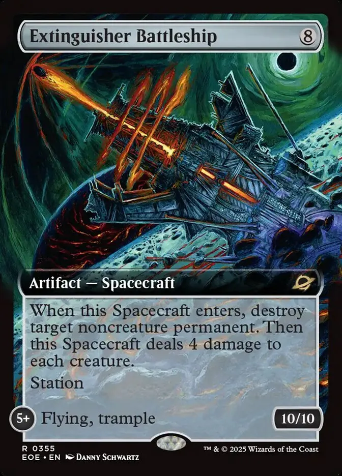 2025 Edge of Eternities Extinguisher Battleship #355 rare card image