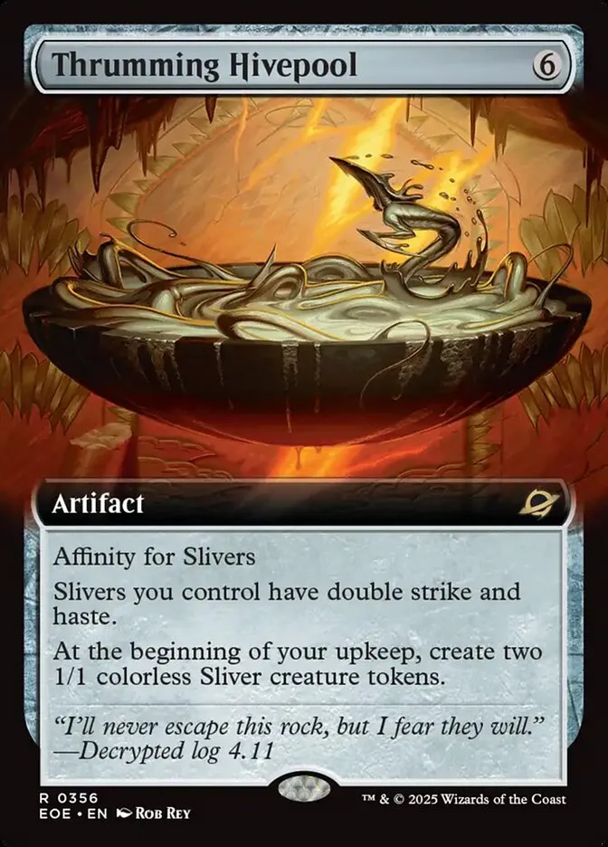 2025 Edge of Eternities Thrumming Hivepool #356 rare card image