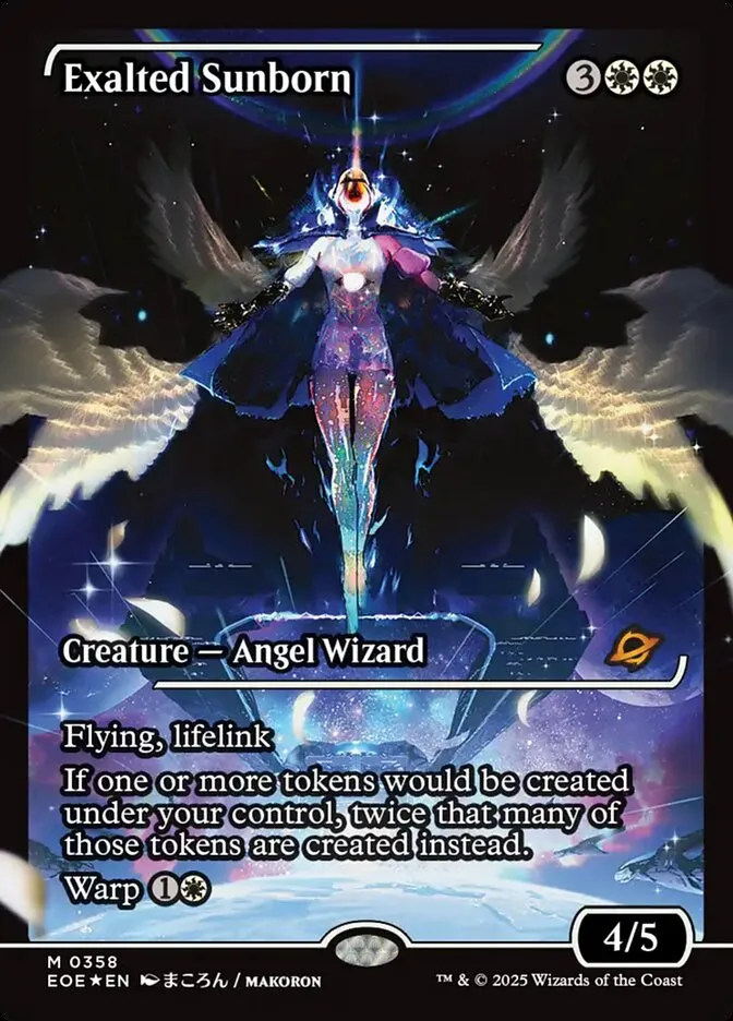2025 Edge of Eternities Exalted Sunborn #358 mythic card image