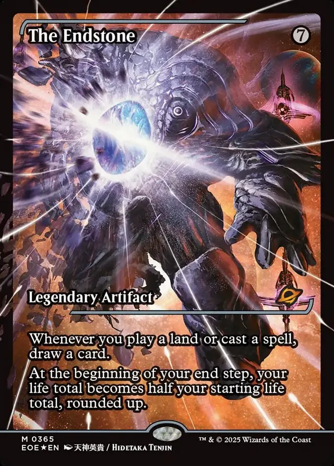 2025 Edge of Eternities The Endstone #365 mythic card image