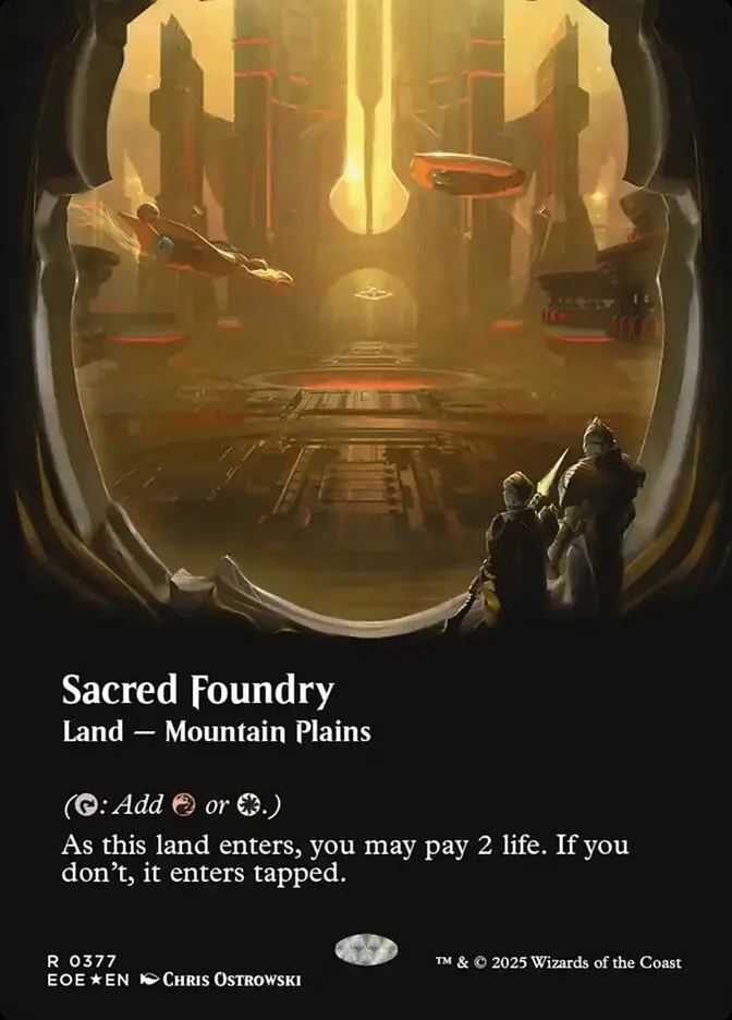 2025 Edge of Eternities Sacred Foundry #377 rare card image