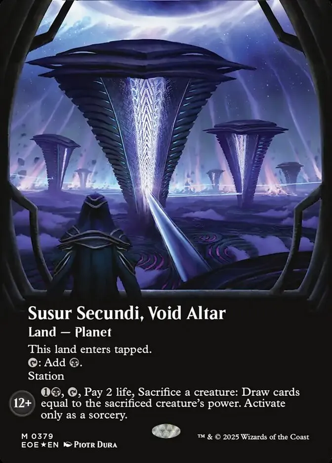 2025 Edge of Eternities Susur Secundi, Void Altar #379 mythic card image