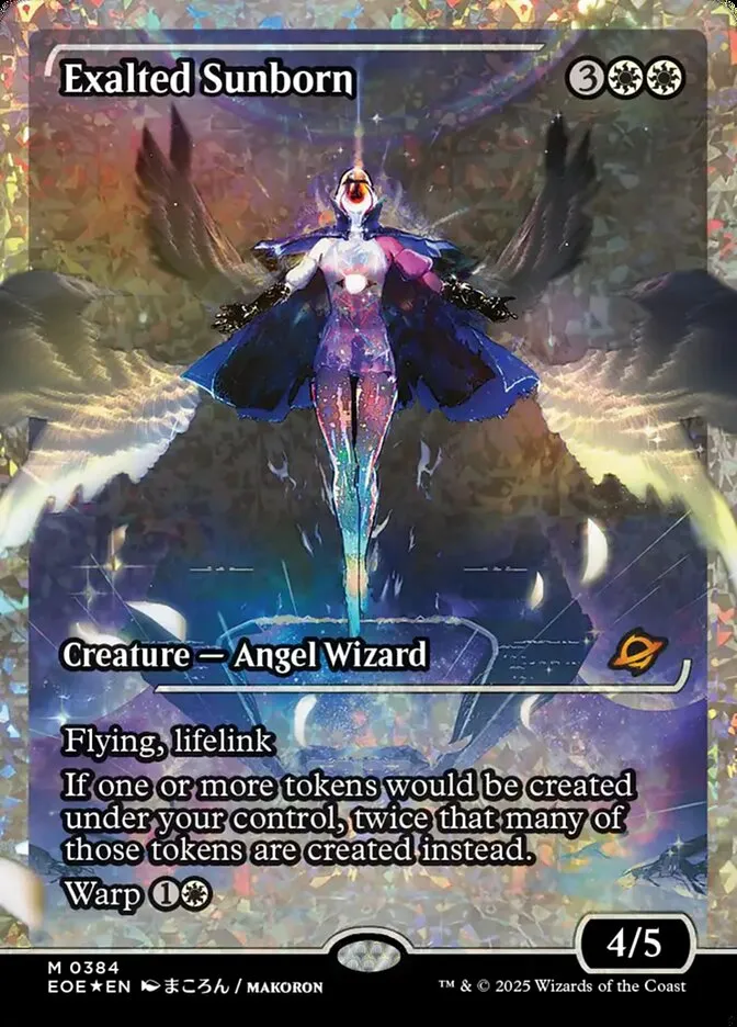 2025 Edge of Eternities Exalted Sunborn mythic #384 mythic card image