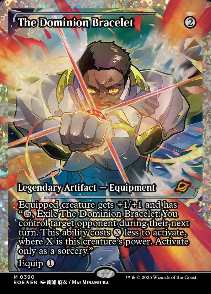 2025 Edge of Eternities The Dominion Bracelet #390 mythic card image