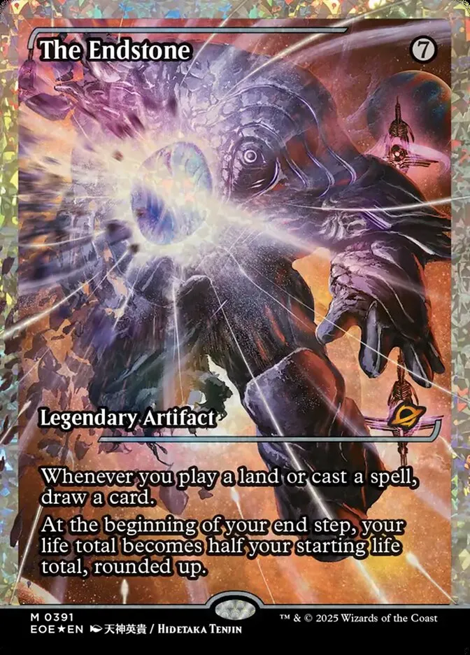 2025 Edge of Eternities The Endstone #391 mythic card image