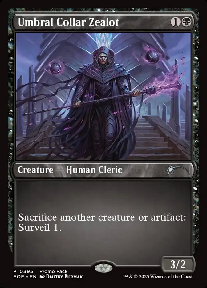 2025 Edge of Eternities Umbral Collar Zealot #395 uncommon card image