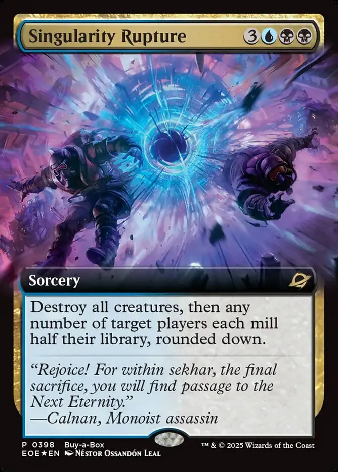 2025 Edge of Eternities Singularity Rupture #398 rare card image