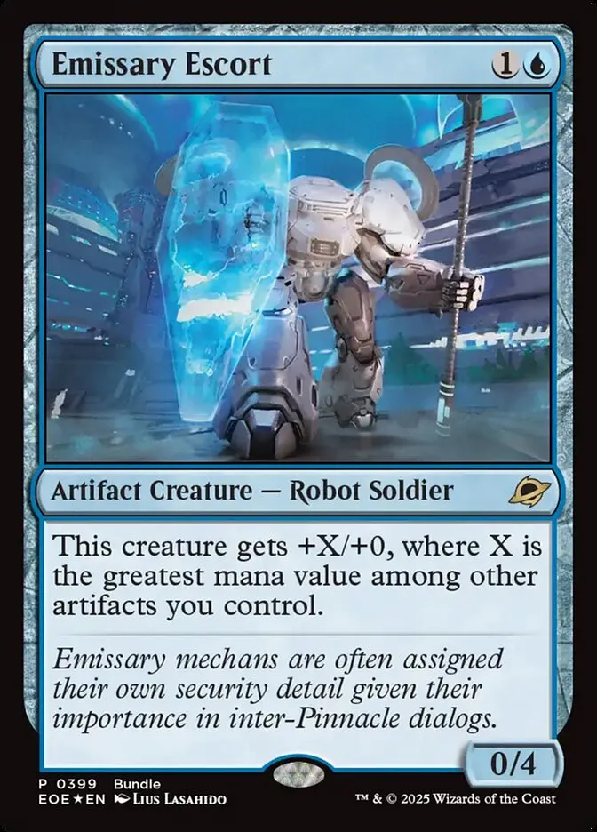 2025 Edge of Eternities Emissary Escort #399 rare card image