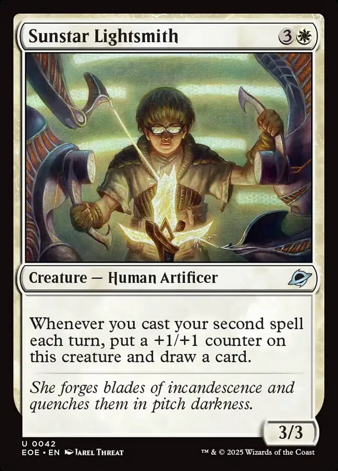 2025 Edge of Eternities Sunstar Lightsmith #42 uncommon card image