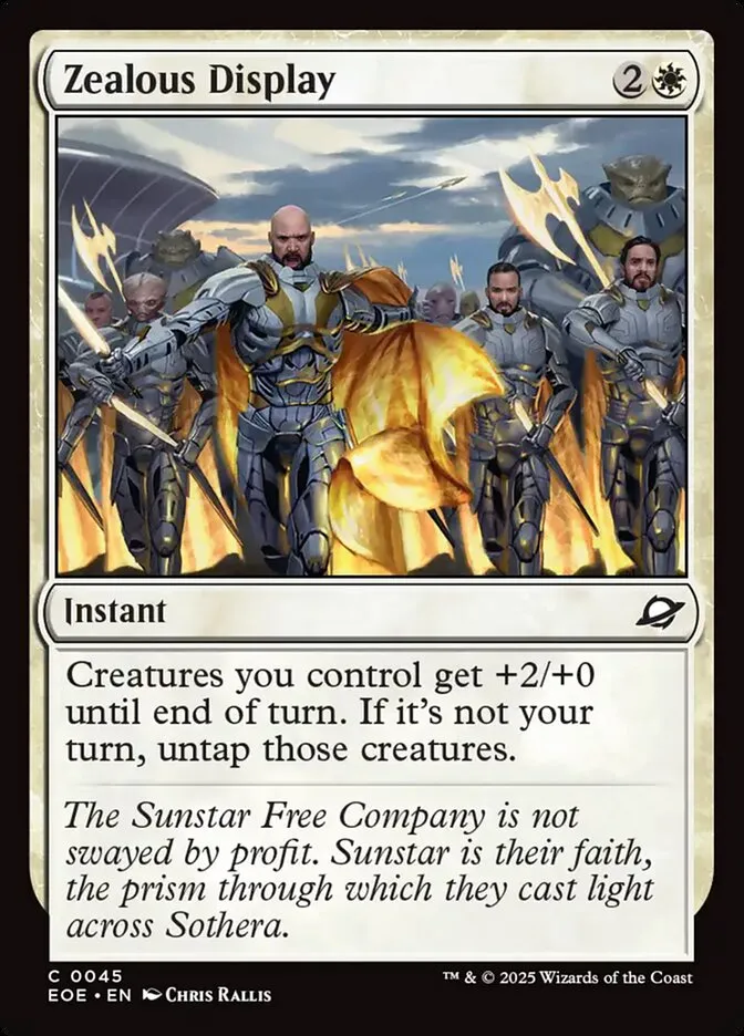 2025 Edge of Eternities Zealous Display #45 common card image