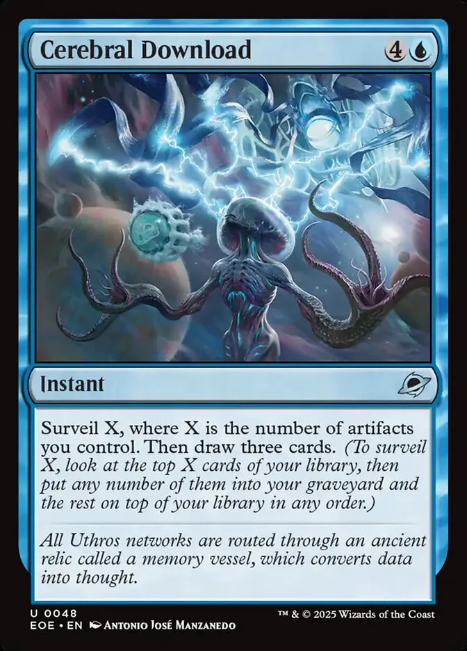 2025 Edge of Eternities Cerebral Download #48 uncommon card image