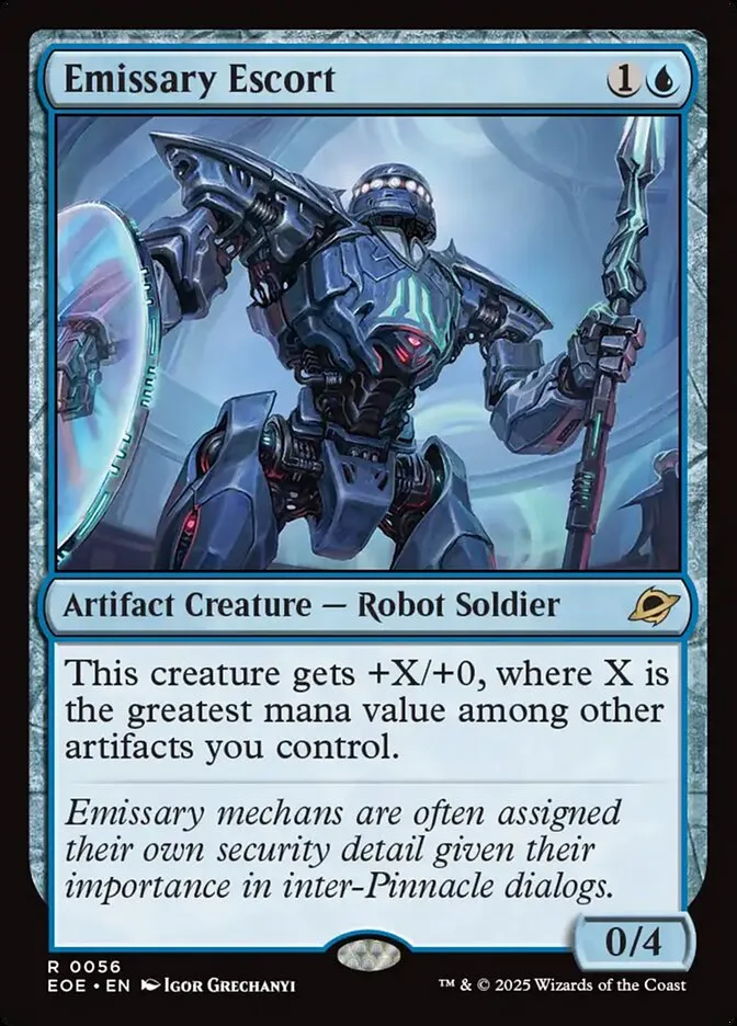 2025 Edge of Eternities Emissary Escort #56 rare card image