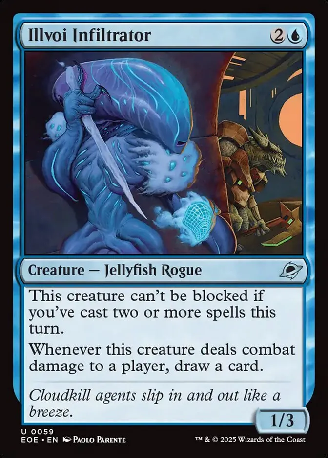 2025 Edge of Eternities Illvoi Infiltrator #59 uncommon card image
