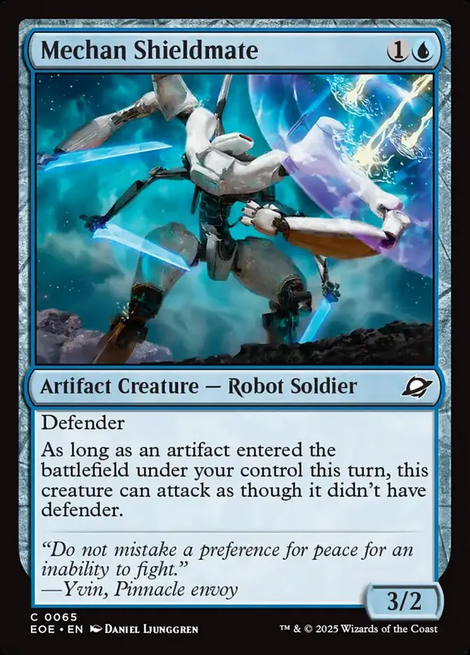 2025 Edge of Eternities Mechan Shieldmate #65 common card image