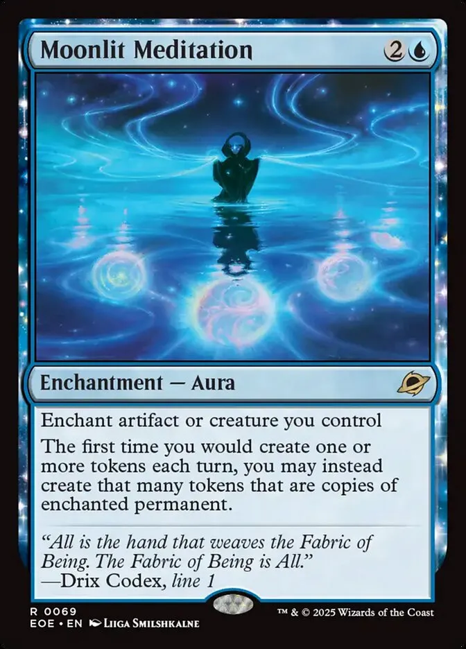 2025 Edge of Eternities Moonlit Meditation #69 rare card image