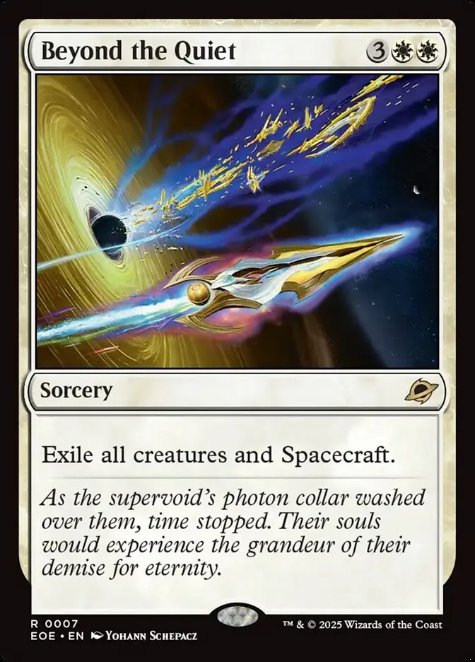 2025 Edge of Eternities Beyond the Quiet rare #7 rare card image