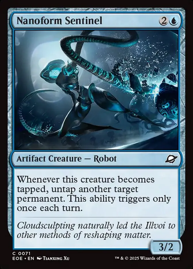 2025 Edge of Eternities Nanoform Sentinel #71 common card image