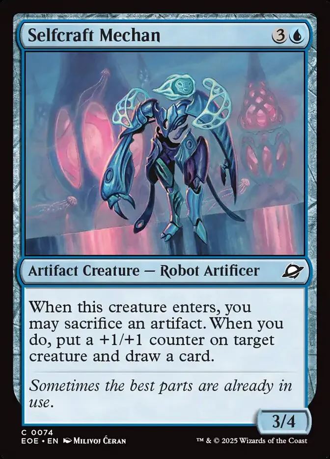 2025 Edge of Eternities Selfcraft Mechan #74 common card image