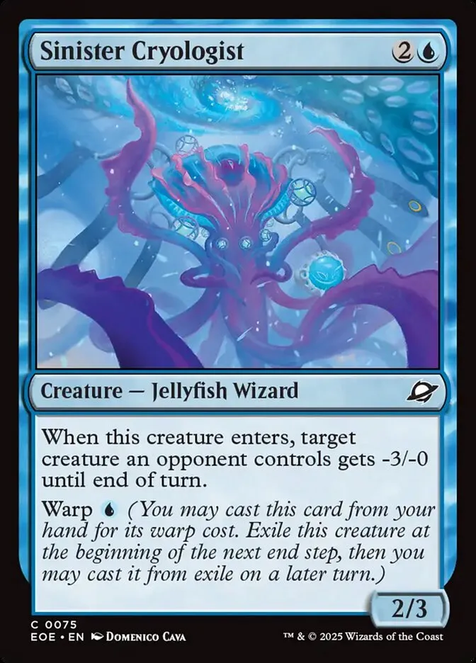 2025 Edge of Eternities Sinister Cryologist #75 common card image