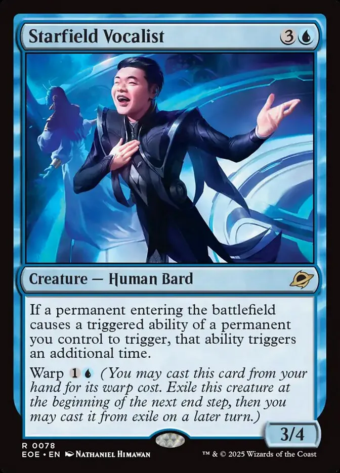2025 Edge of Eternities Starfield Vocalist #78 rare card image