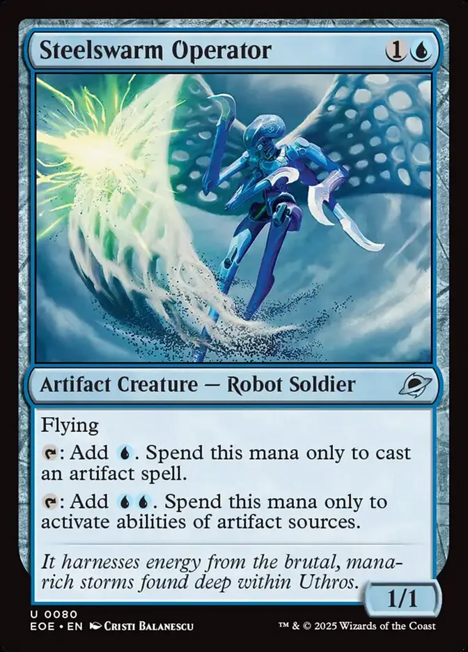 2025 Edge of Eternities Steelswarm Operator #80 uncommon card image