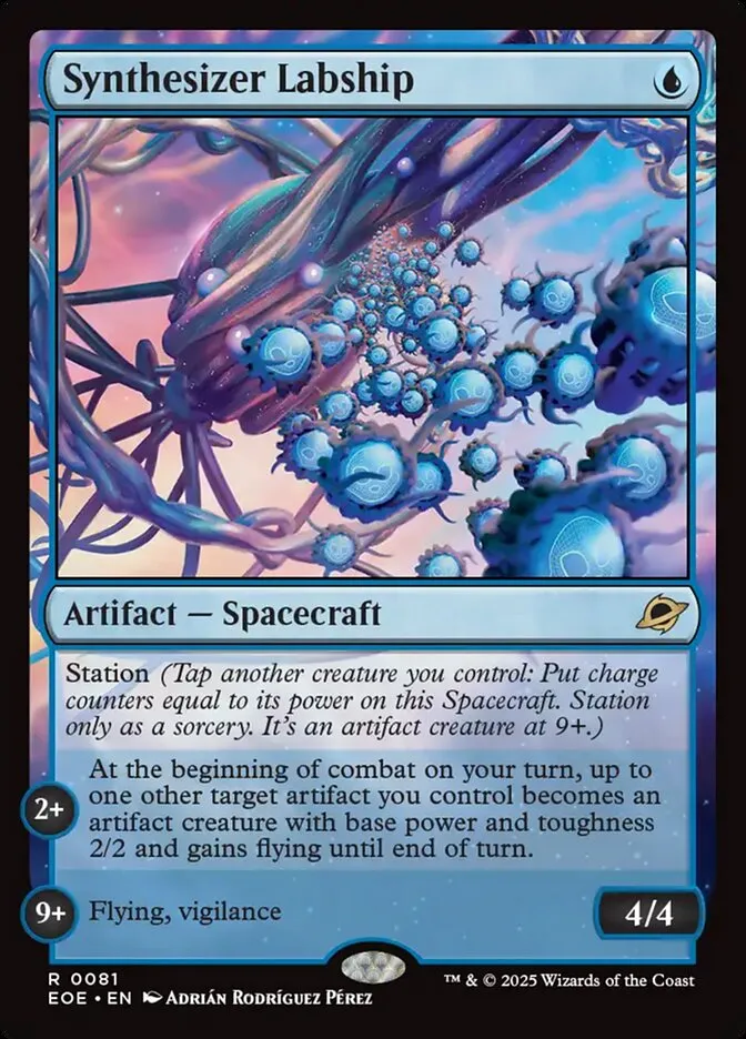 2025 Edge of Eternities Synthesizer Labship #81 rare card image