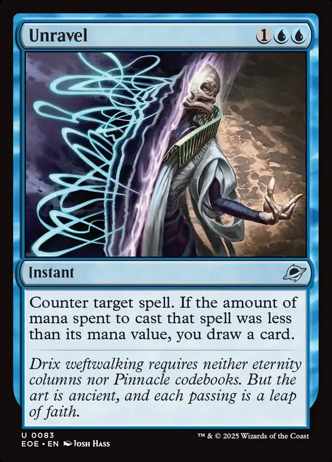 2025 Edge of Eternities Unravel #83 uncommon card image