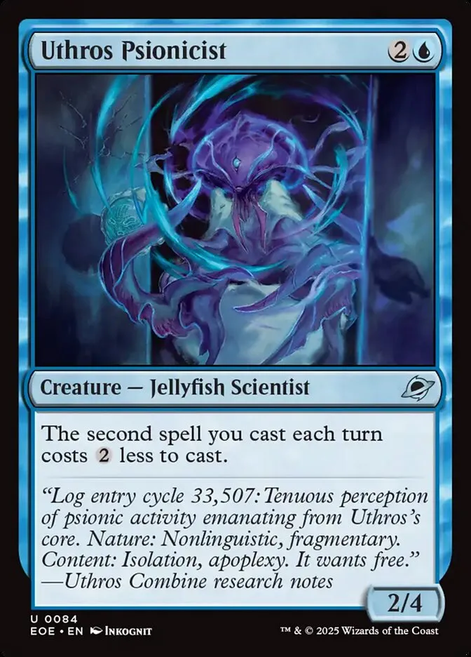 2025 Edge of Eternities Uthros Psionicist #84 uncommon card image