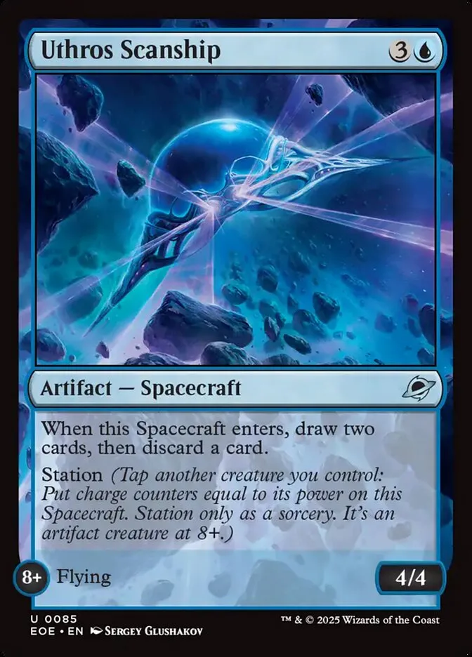 2025 Edge of Eternities Uthros Scanship #85 uncommon card image
