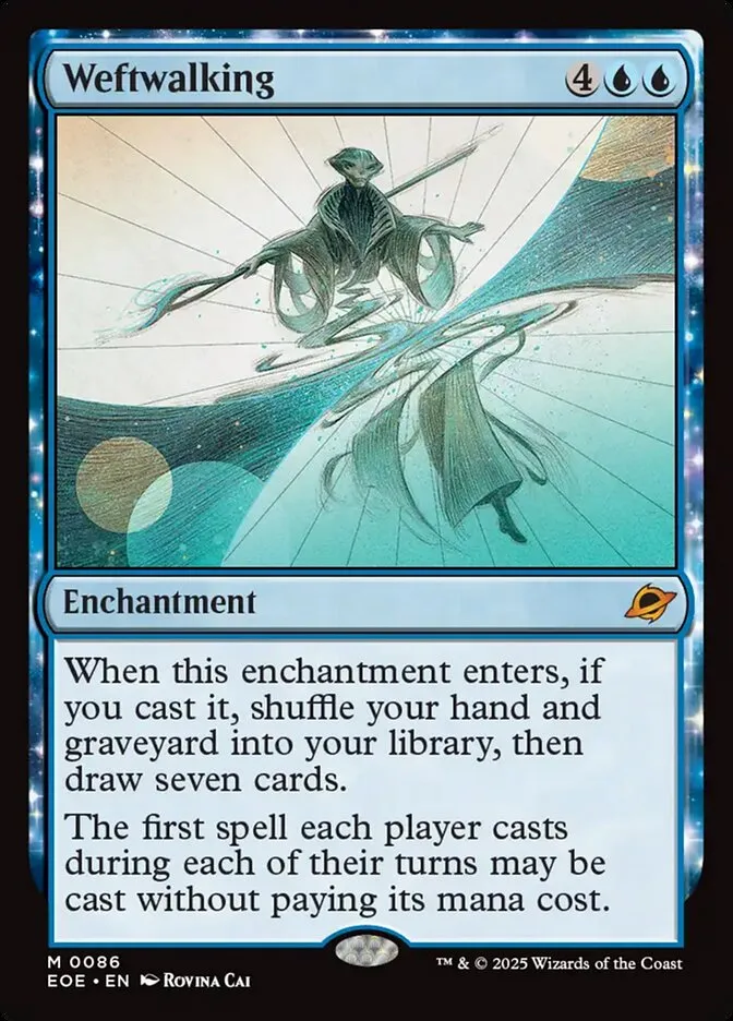 2025 Edge of Eternities Weftwalking #86 mythic card image