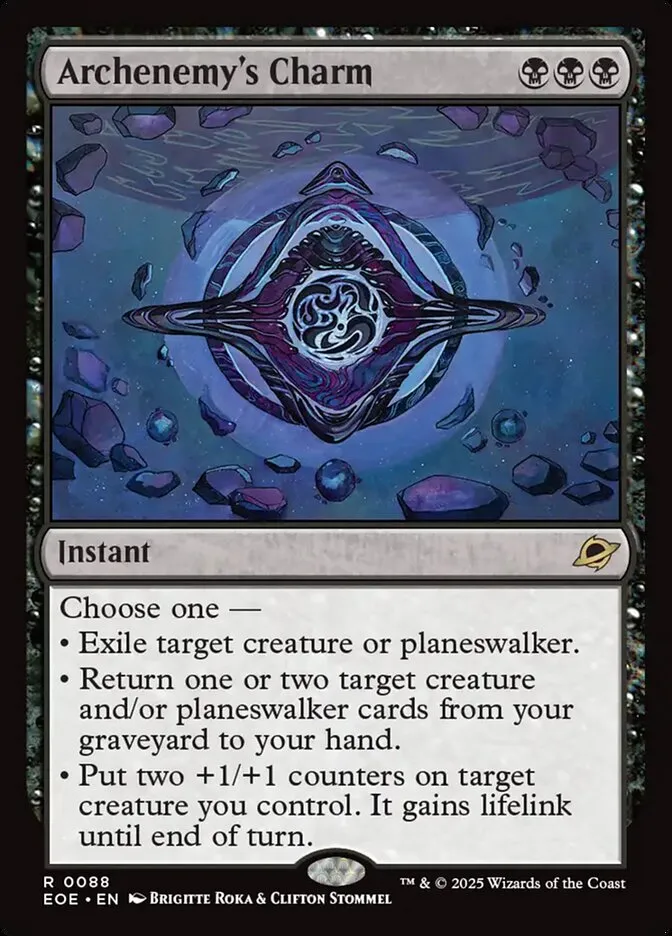 2025 Edge of Eternities Archenemy's Charm #88 rare card image