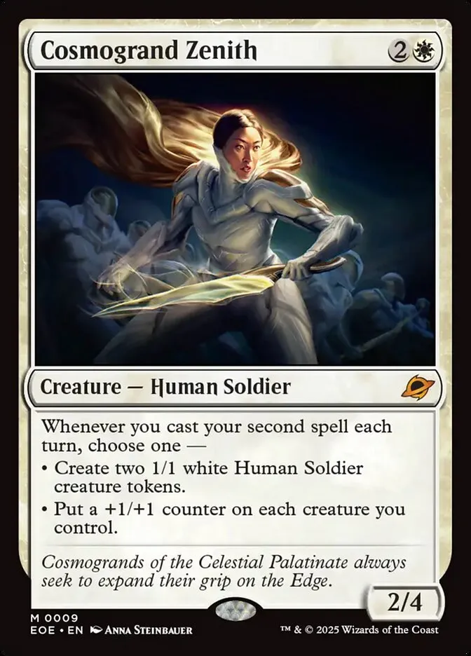 2025 Edge of Eternities Cosmogrand Zenith mythic #9 mythic card image