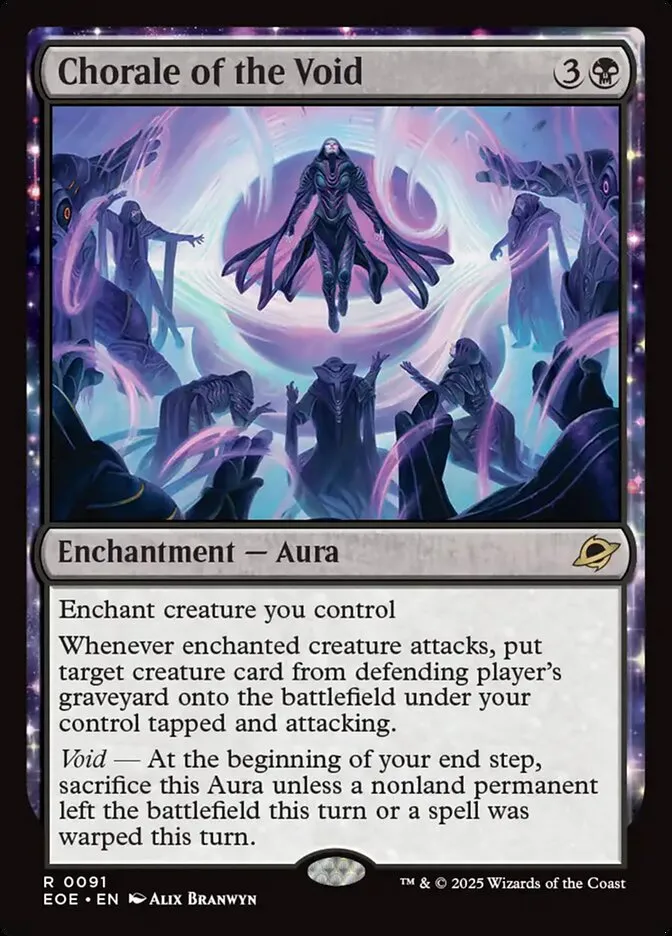 2025 Edge of Eternities Chorale of the Void #91 rare card image