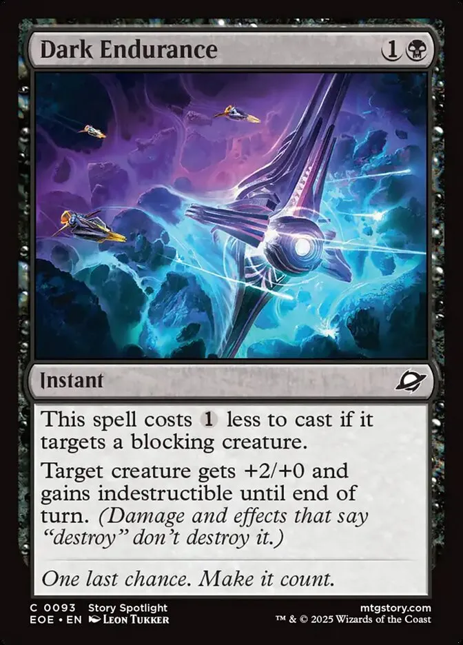 2025 Edge of Eternities Dark Endurance #93 common card image