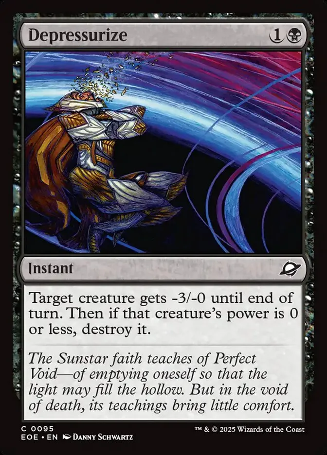 2025 Edge of Eternities Depressurize #95 common card image